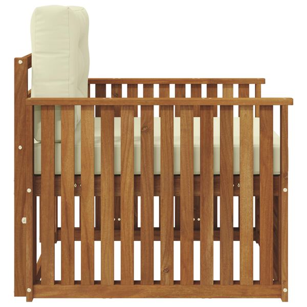 vidaXL Lauko sofos komplektas Tvirta akacijos mediena ir poliesteris