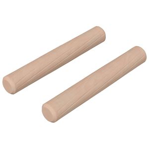 vidaXL Mediniai kai&scaron;čiai 2 vnt. Natūrali &Oslash; 6 x 40 mm Kietas medis