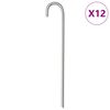 vidaXL Palapinės kai&scaron;čiai, 12vnt., 37cm, skersmuo 10mm, plienas