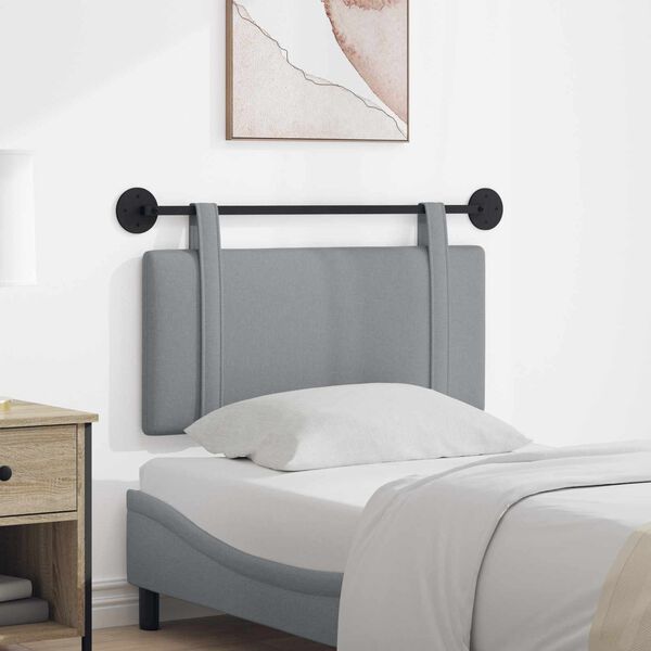 vidaXL Kabantysis galvūgalis &Scaron;viesiai pilka 90 x 55 x 5 cm audinys