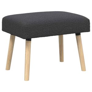 vidaXL suoliukas Paprastas Tamsiai pilka 60 x 40 x 45 cm Boucl&eacute;