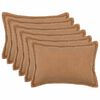 vidaXL Pagalvėlės užvalkalas 6 pcs HOUTEN Smėlio 50 x 70 cm Boucl&eacute;