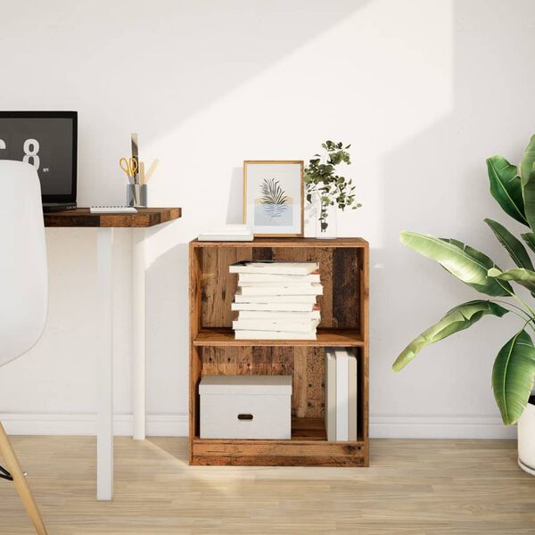 vidaXL Knygų spinta, sendintos medienos, 60x24x76cm, apdirbta mediena