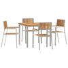 vidaXL Lauko valgomojo komplektas 5 vnt. 90 x 90 x 75 cm