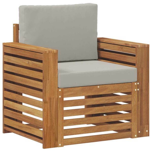 vidaXL Lauko sofos komplektas su pagalve Natūrali 79 x 63 x 73 cm