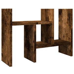 vidaXL Ra&scaron;omojo stalo lentyna, dūminė, 34,5x15,5x35,5cm, mediena