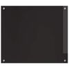 vidaXL Virtuvės užpakalinė plokštė Juoda 70 x 60 cm grūdintas stiklas