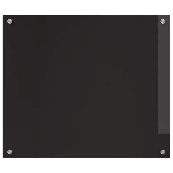 vidaXL Virtuvės užpakalinė plokštė Juoda 70 x 60 cm grūdintas stiklas