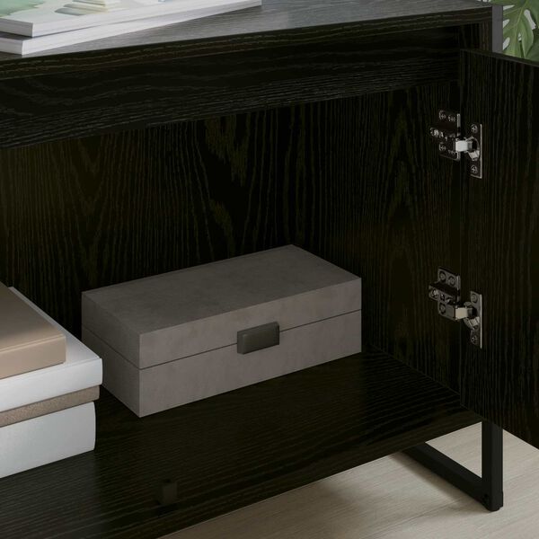 vidaXL Televizoriaus spintelė Juodas ąžuolas 140 x 36 x 49.5 cm