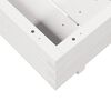 vidaXL Sodo lovelis, baltas, 70x70x26,5cm, pu&scaron;ies medienos masyvas