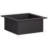 vidaXL Laužavietės žiedas Juoda 90 x 90 x 25 cm Plienas