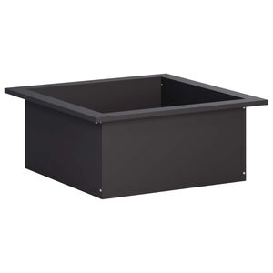 vidaXL Laužavietės žiedas Juoda 90 x 90 x 25 cm Plienas