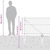 vidaXL Tvorelės stulpas Žalia 50 x 0,8 m (50 mm tinklas)