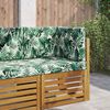 vidaXL Lauko sofa pagalvėlė 3 pcs Lapų ra&scaron;tas Poliesteris