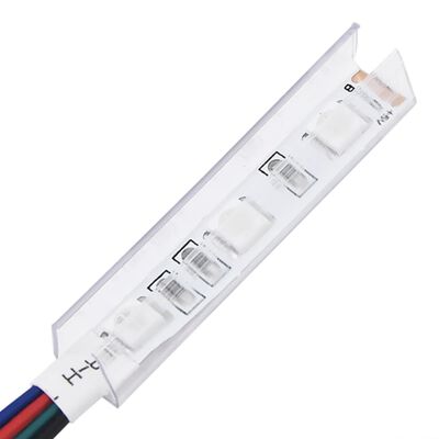 vidaXL Šoninė spintelė su LED lemputėmis, balta, 181,5x37x67cm