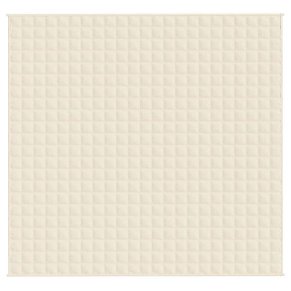 vidaXL Sunki antklodė, &scaron;viesi kreminė, 220x240cm, audinys, 11kg