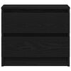 vidaXL &Scaron;alia lovos spintelė Juodas ąžuolas 50 x 40 x 43,5 cm