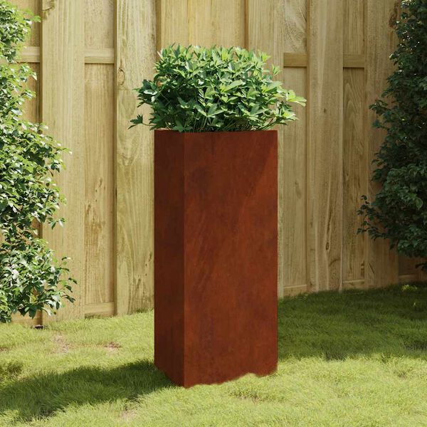 vidaXL Sodo lovelis, 40x34,5x75cm, Corten plienas