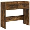 vidaXL Konsolinis stalas Dūminio ąžuolo 90 x 35 x 80 cm