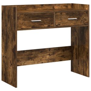 vidaXL Konsolinis stalas Dūminio ąžuolo 90 x 35 x 80 cm