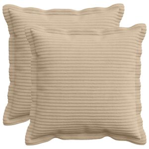 vidaXL Pagalvėlės užvalkalas 2 vnt. HOUTEN Taupe 30 x 30 cm mančester