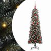vidaXL Dirbtinė Kalėdų eglutė Žalia 120 cm PVC, plastikas ir plienas