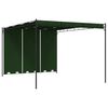 vidaXL Pavėsinė 4 x 3 x 2,3 m Žalia Poliesteris ir plienas