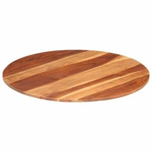 vidaXL Stalvir&scaron;is, 80cm, akacijos medienos masyvas, apskritas, 15&ndash;16mm