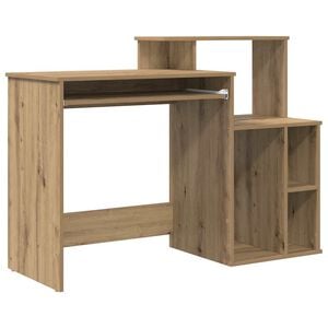 vidaXL Stalas Amatininkų ąžuolas 120,5 x 44 x 88,5 cm Apdirbta mediena