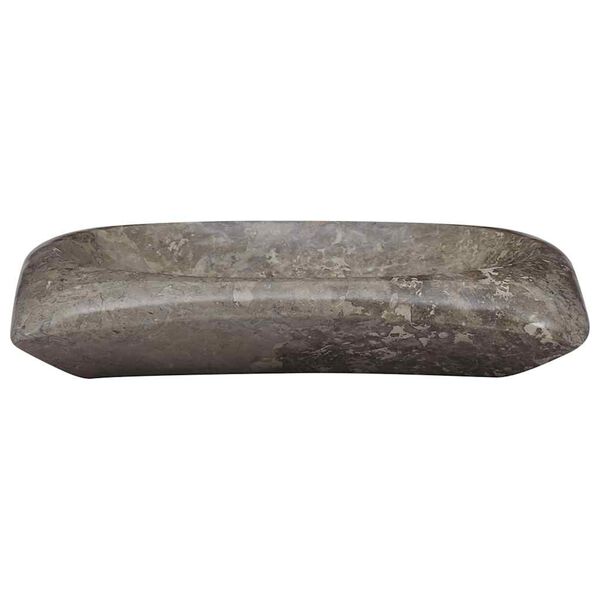 vidaXL Praustuvas, pilkos spalvos, 50x35x10cm, marmuras