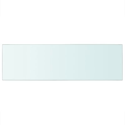 vidaXL Lentynos, 2vnt., skaidrios, 80x25cm, stiklo plokštė (243835x2)