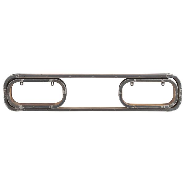 vidaXL Sieninių lentynų komplektas, 3 dalių, mango medienos masyvas