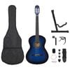 vidaXL Klasikinės gitaros rinkinys pradedantiesiems, 12 dalių, 4/4 39"