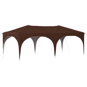 vidaXL Pop-up &scaron;ventinis palapinė Ruda 575 x 288 x 245 cm