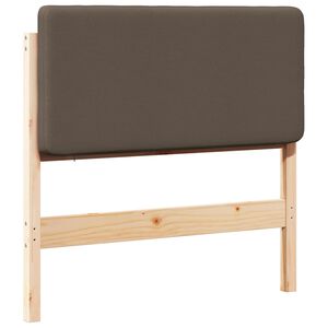 vidaXL Apmu&scaron;ta lovos galvūgalis su galvūgalio Ruda ir Taupe 75 cm