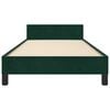 vidaXL Lovos rėmas be čiužinio tamsiai žalias 100x200 cm aksomas