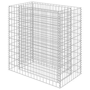 vidaXL Gabiono vazonas, 90x50x100cm, galvanizuotas plienas, auk&scaron;tas
