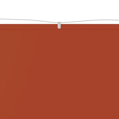 vidaXL Vertikali markizė, terakota, 100x360cm, oksfordo audinys