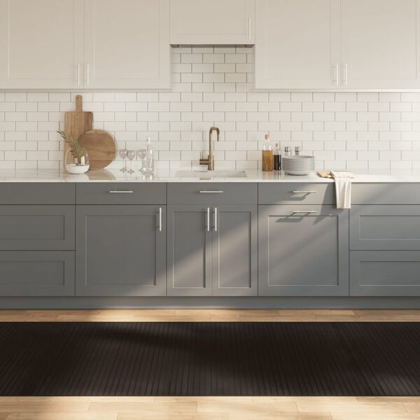 vidaXL Kilimas, tamsiai rudas, 100x400cm, bambukas, stačiakampis