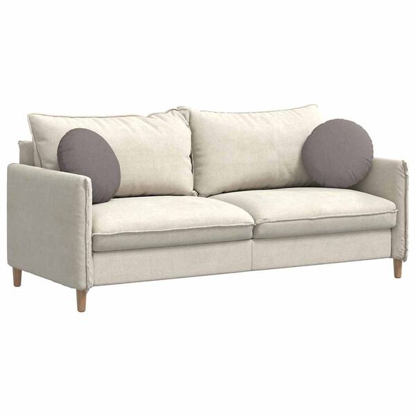 vidaXL Sėdynių pagalvėlės 2 pcs Taupe &Oslash;40 x 13 cm audinys