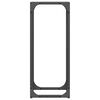 vidaXL Malkų lentyna Juoda 25x25x60 cm &Scaron;altai valcuotas plienas