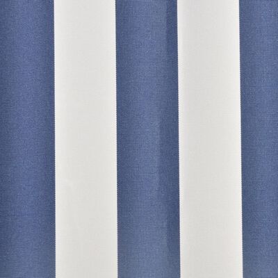 vidaXL Markizės uždangalas, mėlyna ir balta, 350x250 cm