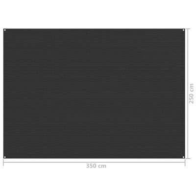 vidaXL Palapinės kilimėlis, antracito spalvos, 250x350cm