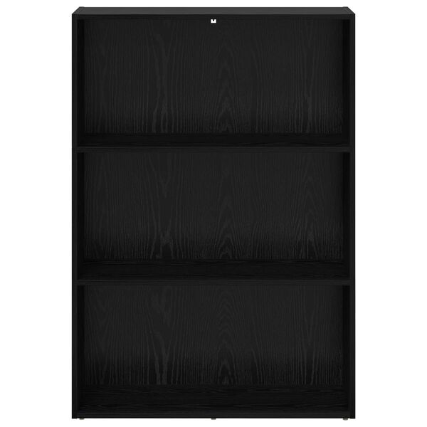 vidaXL Knygų lentyna Juodas ąžuolas 60 x 30 x 76.5 cm Apdirbta mediena