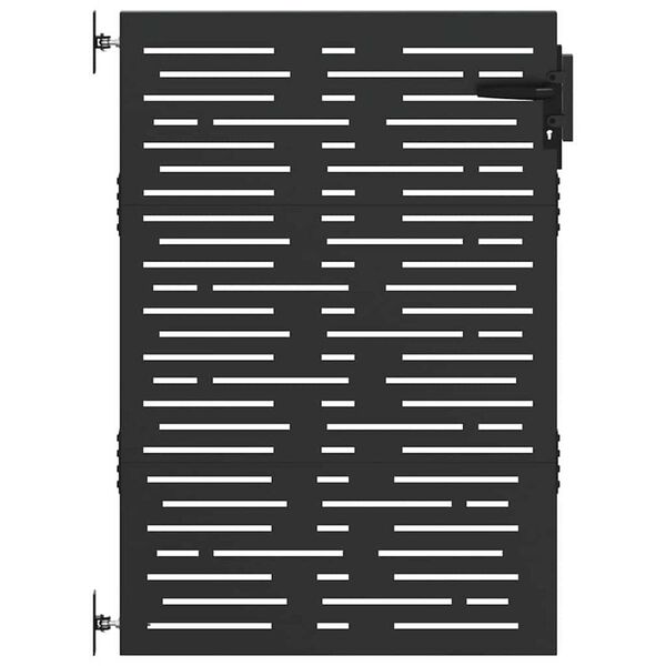 vidaXL Sodo vartai, 85x125 cm, Corten plienas, kvadratinis dizainas