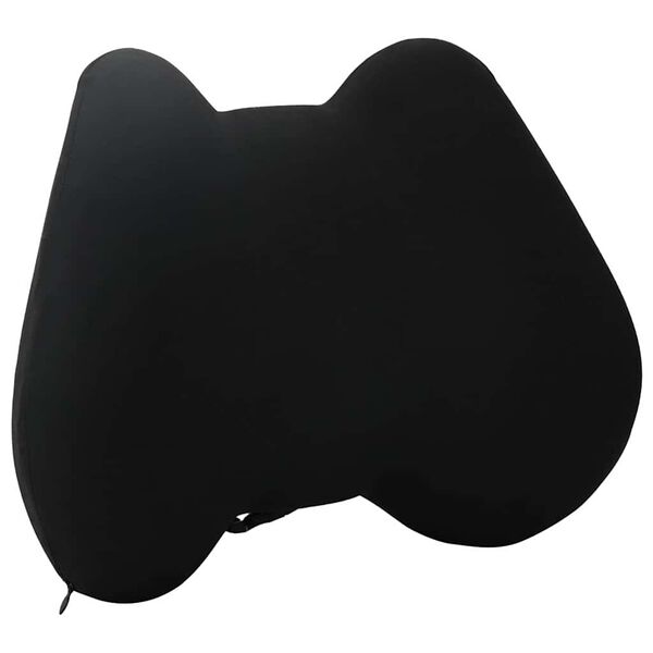 vidaXL Pagalvė su pagalve Juoda 42 x 32 x 14 cm Poliesteris