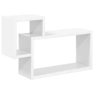 vidaXL Sieninė lentyna Sieninis Balta 55 x 15 x 35 cm Apdirbta mediena