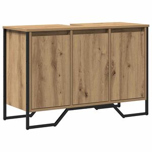 vidaXL Vonios kriauklės spinta Amatininkų ąžuolas 91 x 35 x 60 cm
