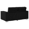 vidaXL Sofa Juoda 160 x 78 x 84 cm audinys