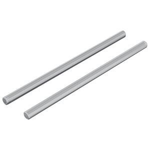 vidaXL Vijakų strypai 2 pcs Sidabro M6 x 120 mm Metalas